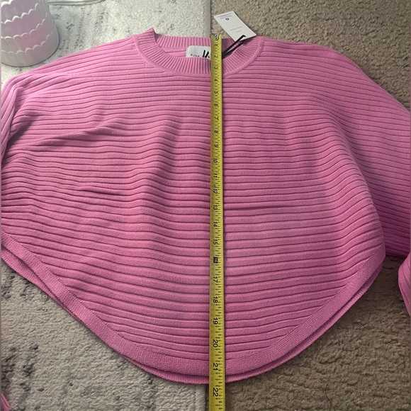 PINK ROSE 🥀 🌹 🩷 Ribbed Crop top sweater NWT - Picture 5 of 12